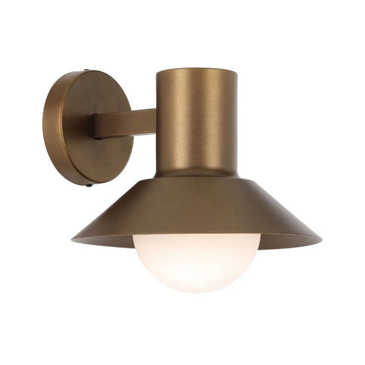 DELORE EXTERIOR WALL LIGHT Vintage Brass WALL LIGHT