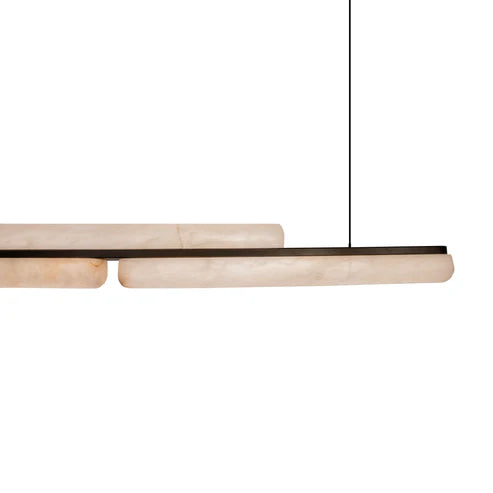 Lina Marble Pendant Light in Antique Brass or Brass