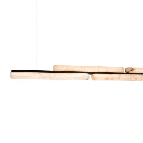 Lina Marble Pendant Light in Antique Brass or Brass