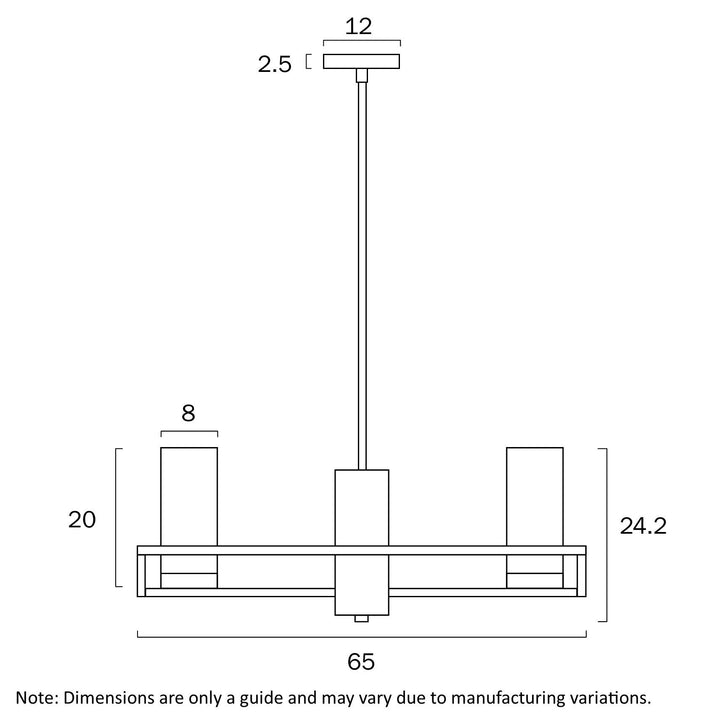 TELBIX EAMON 6 LIGHTS PENDANT