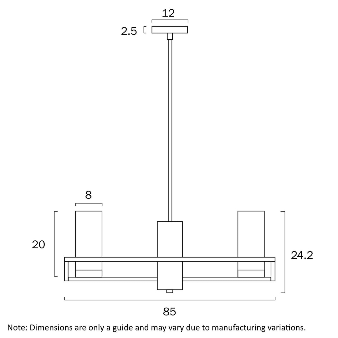 TELBIX EAMON 8 LIGHTS PENDANT