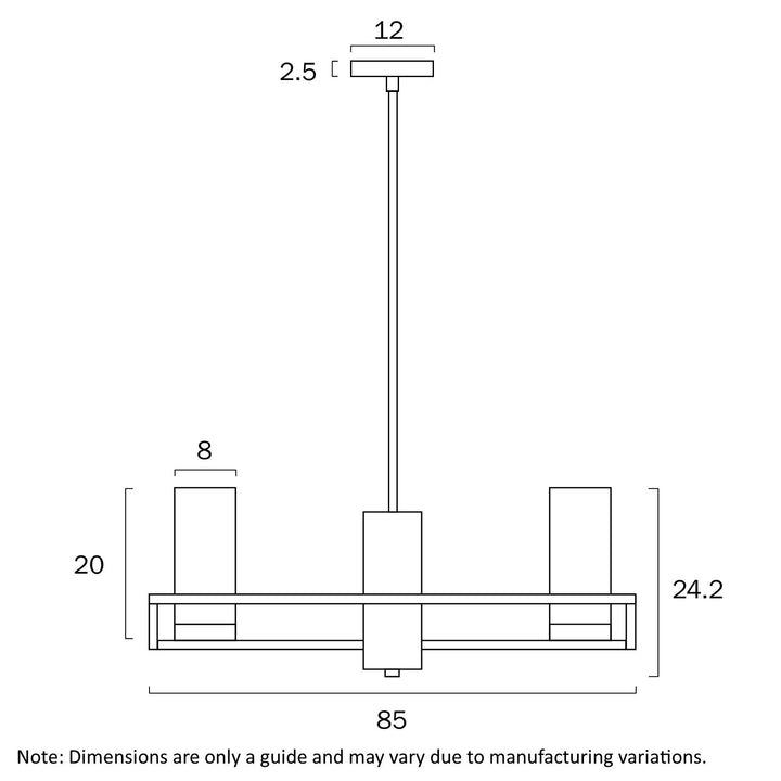 TELBIX EAMON 8 LIGHTS PENDANT