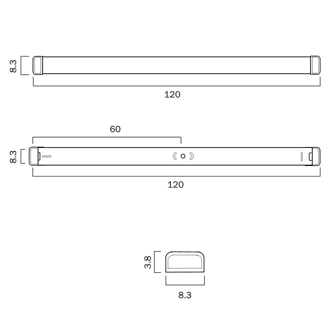 TELBIX EDGE 60 20W LED BATTEN - 3CCT