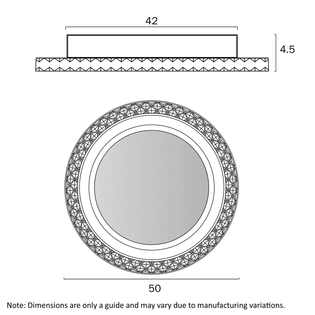 Telbix ELIE 50 32W LED OYSTER 3CCT DIM