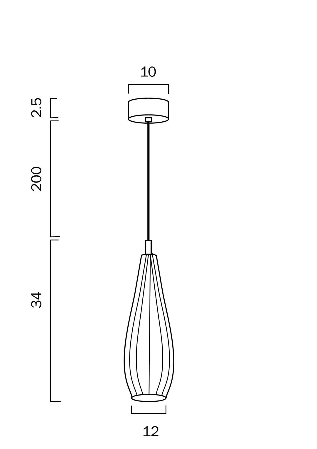 TELBIX ELKIN 12 PENDANT