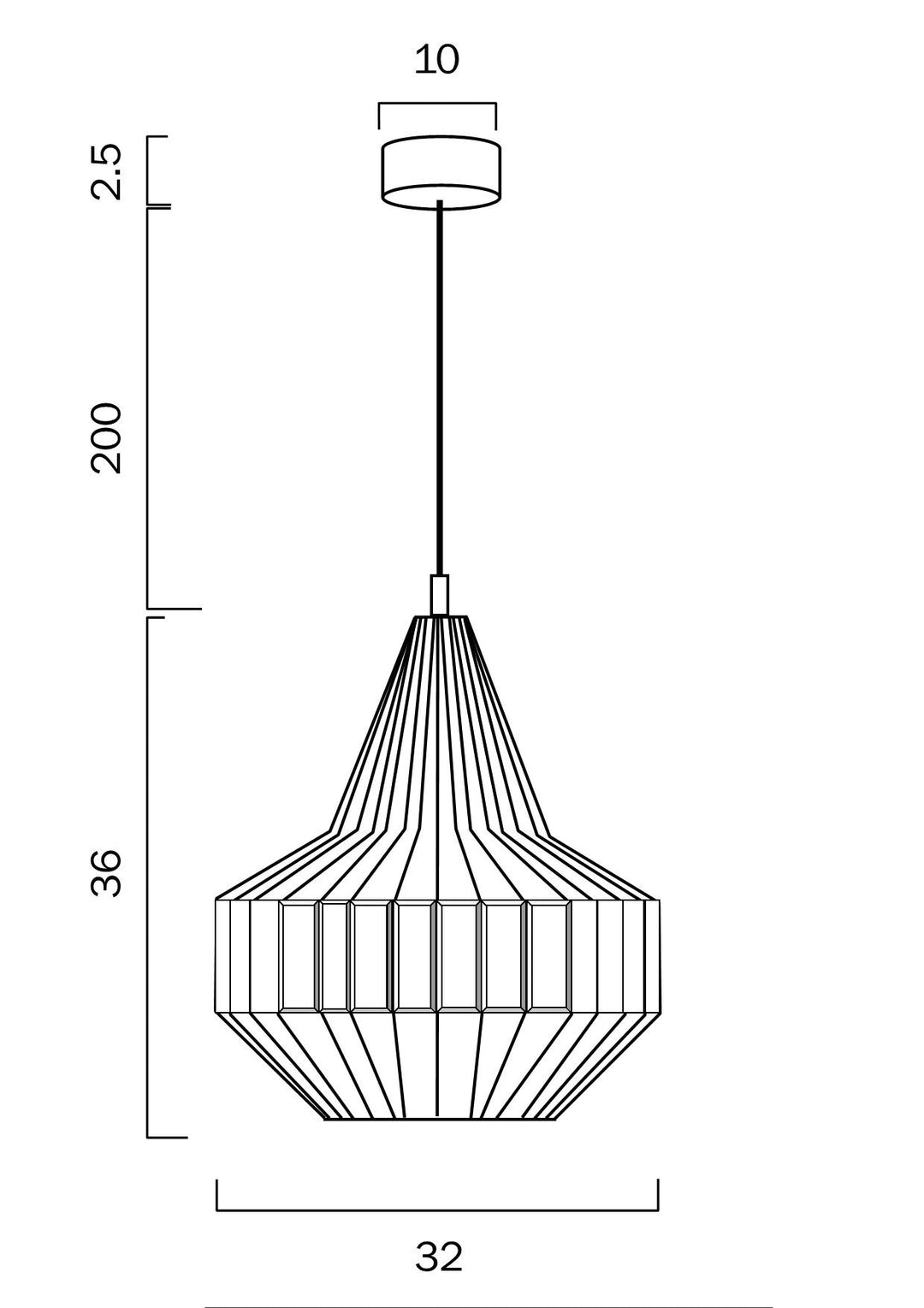 TELBIX ELMAS 32 PENDANT