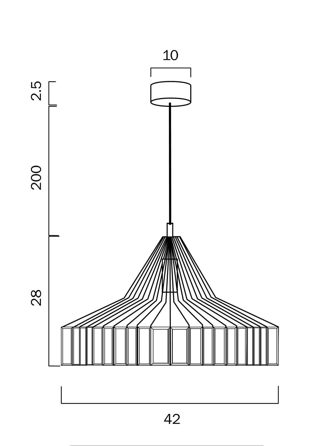 TELBIX ELMAS 42 PENDANT