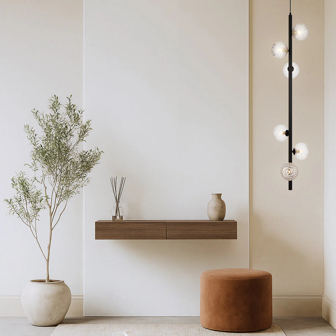 ELSON 6 LIGHT PENDANT BLACK Pendant