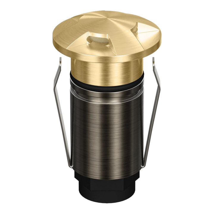 EMIT 25 Inground light 4 Way Brushed Brass INGROUND LIGHT