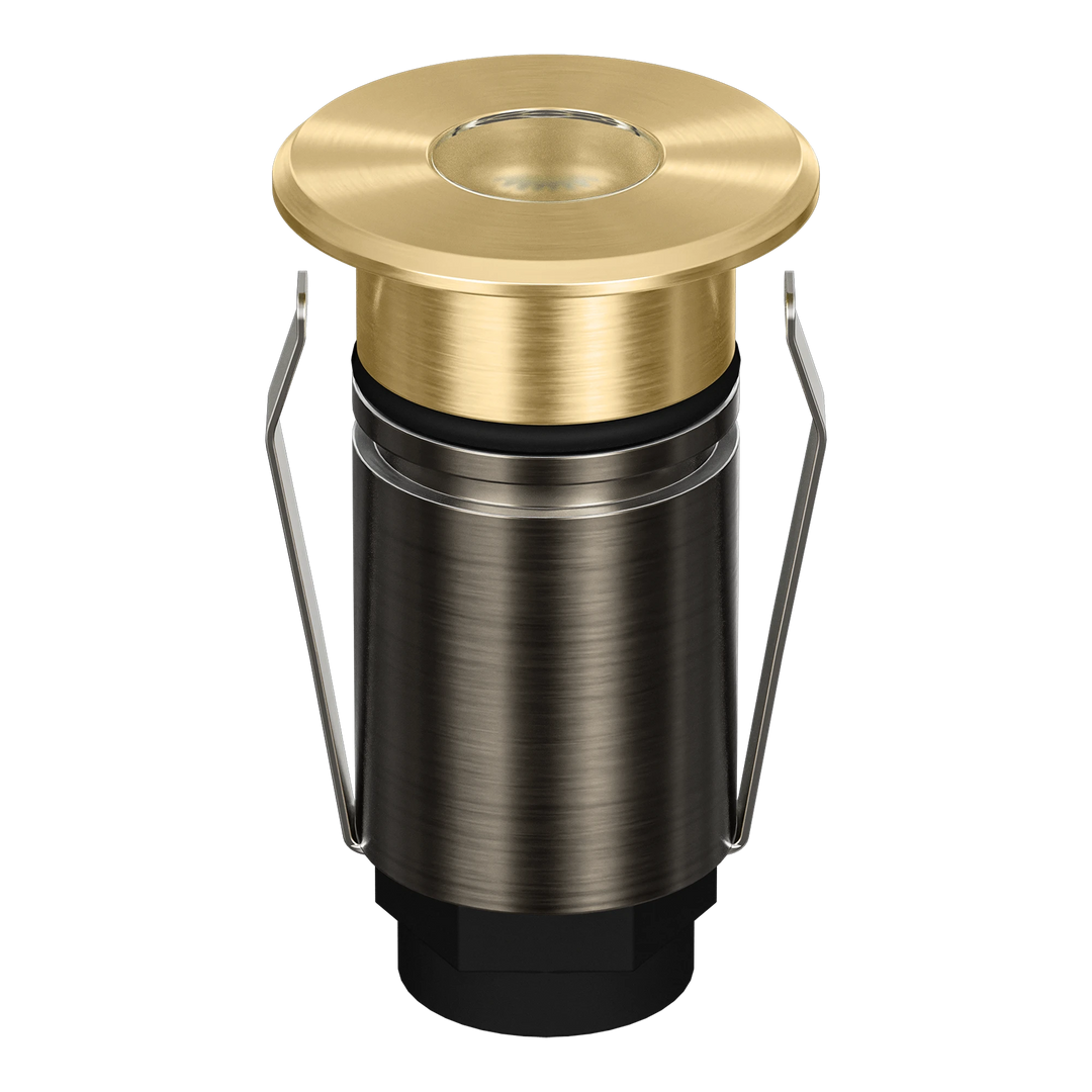 EMIT 25 Inground light Round Open Brushed Brass INGROUND LIGHT