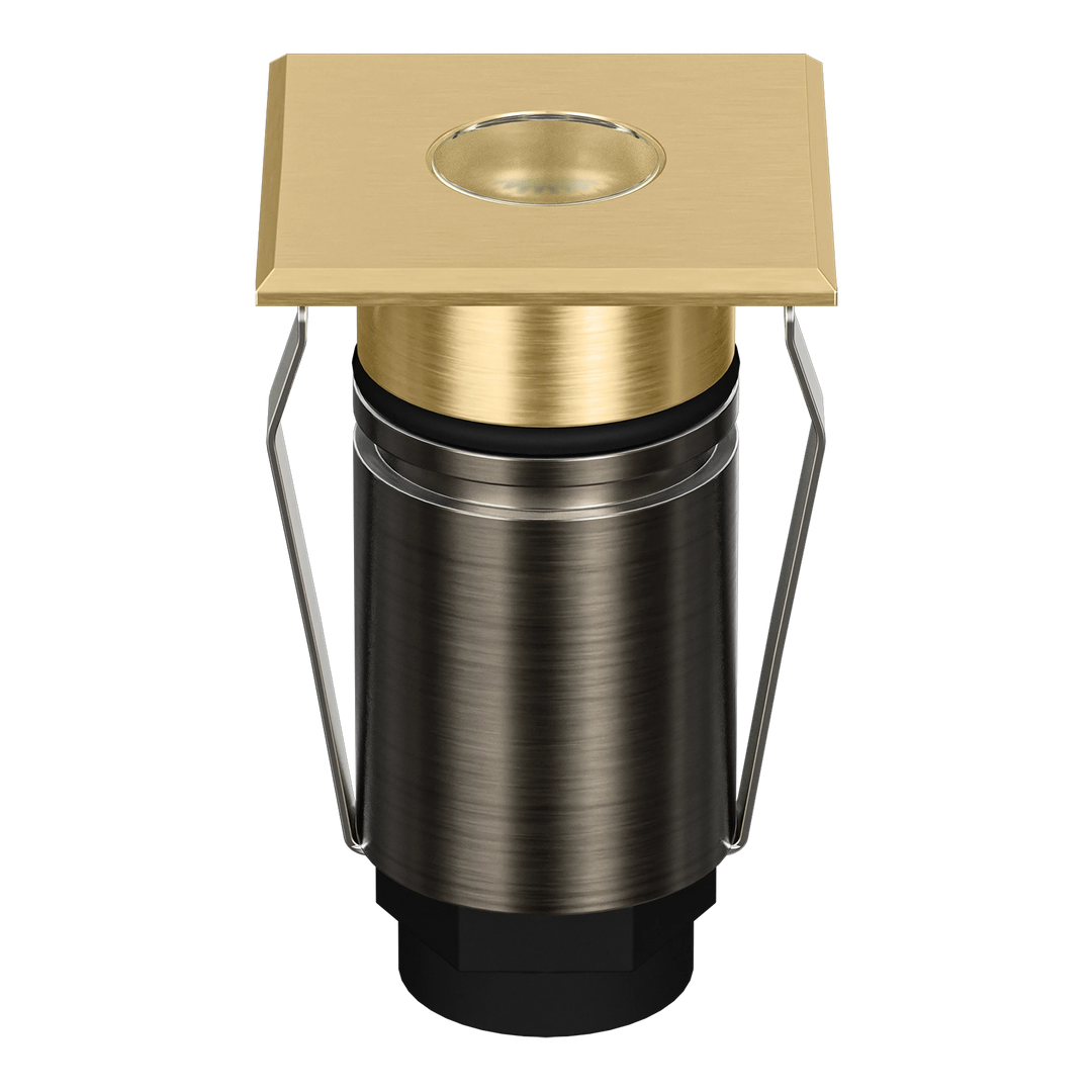 EMIT 25 Inground light Square Open Brushed Brass INGROUND LIGHT