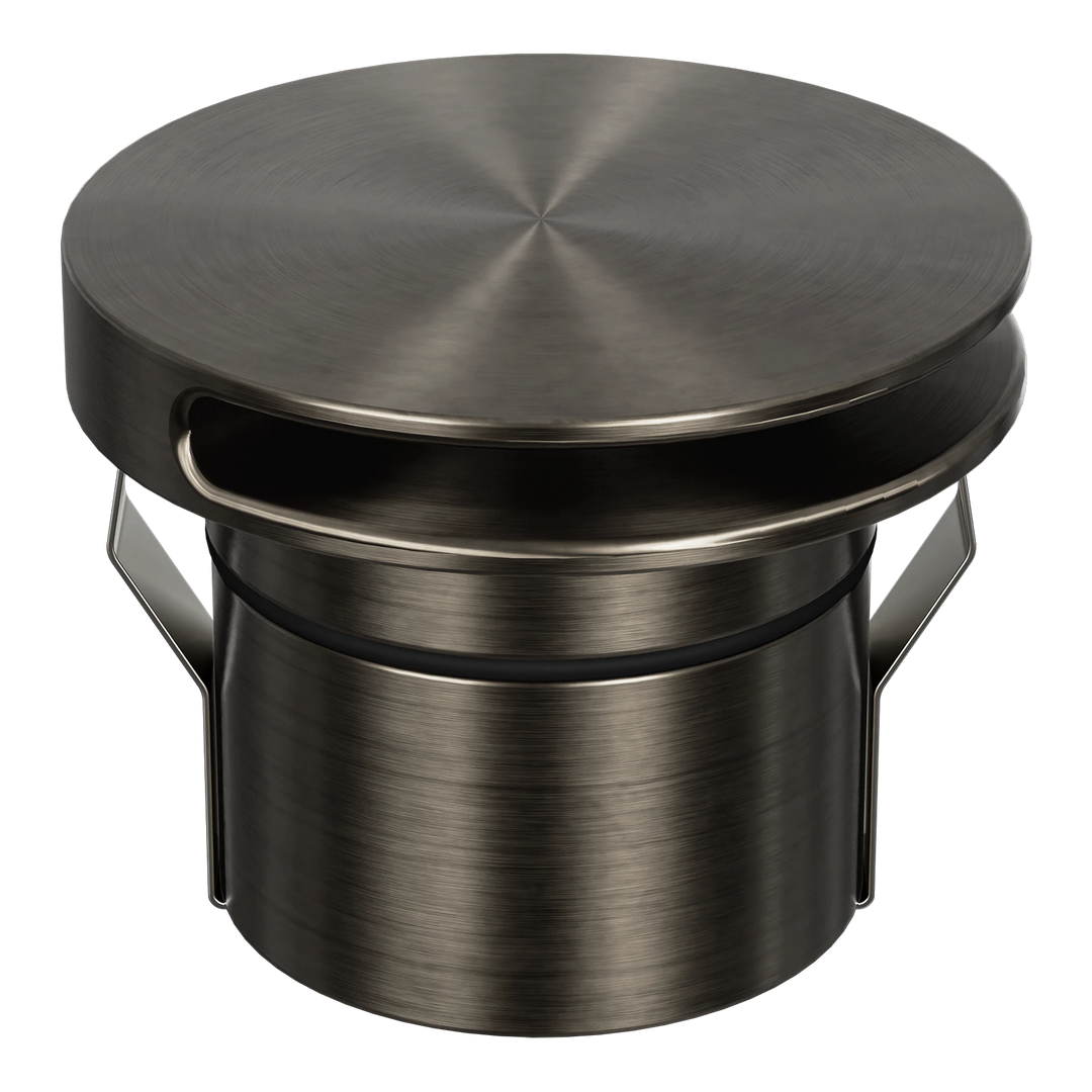 EMIT-85-ROUND-SLOT Round Slot Tri-Colour/RGBW Inground & Deck Light Antique Brss INGROUND LIGHT