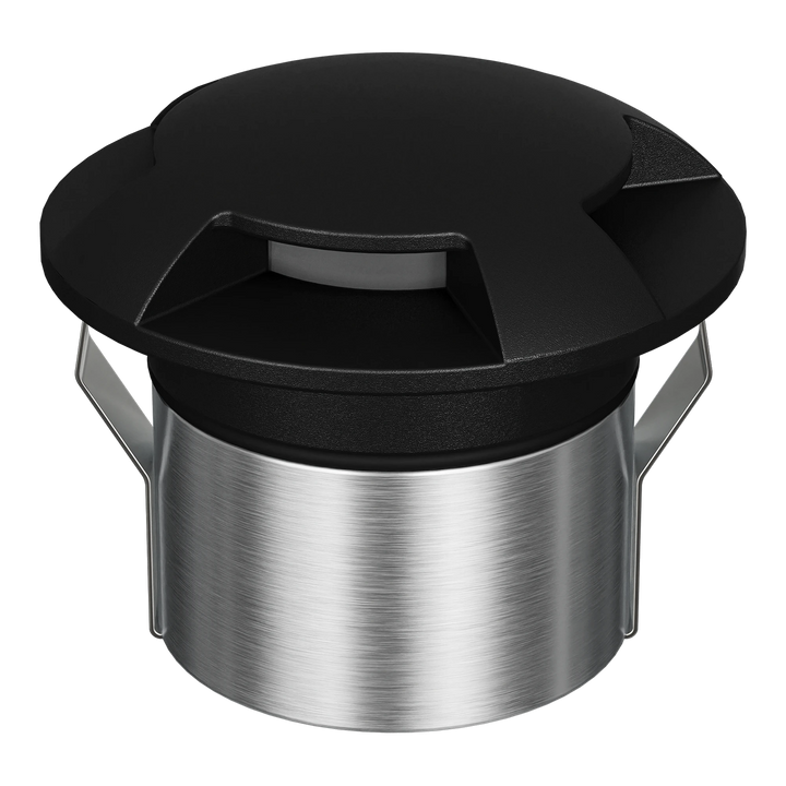 EMIT-85-4-WAY 4-Way Tri-Colour/RGBW Inground & Deck Light Black INGROUND LIGHT