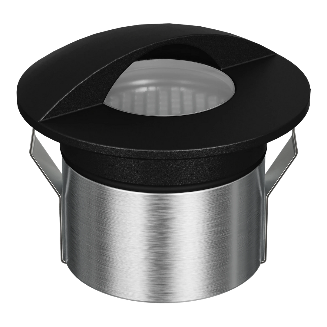 EMIT-85-EYE Eyelid Tri-Colour/RGBW Inground & Deck Light Black INGROUND LIGHT