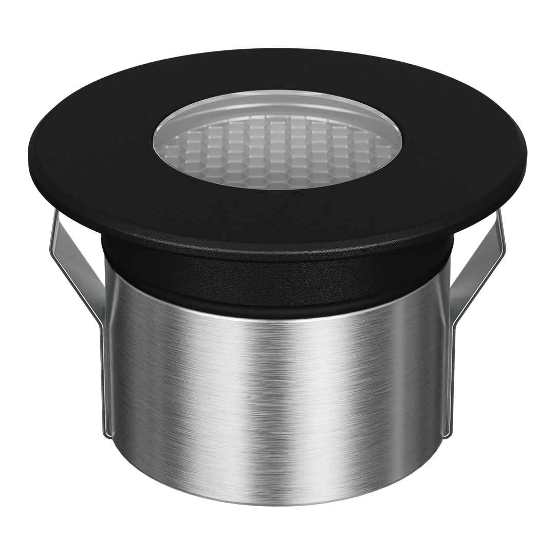 EMIT-85-RO Round Open Tri-Colour/RGBW Inground & Deck Light Black INGROUND LIGHT