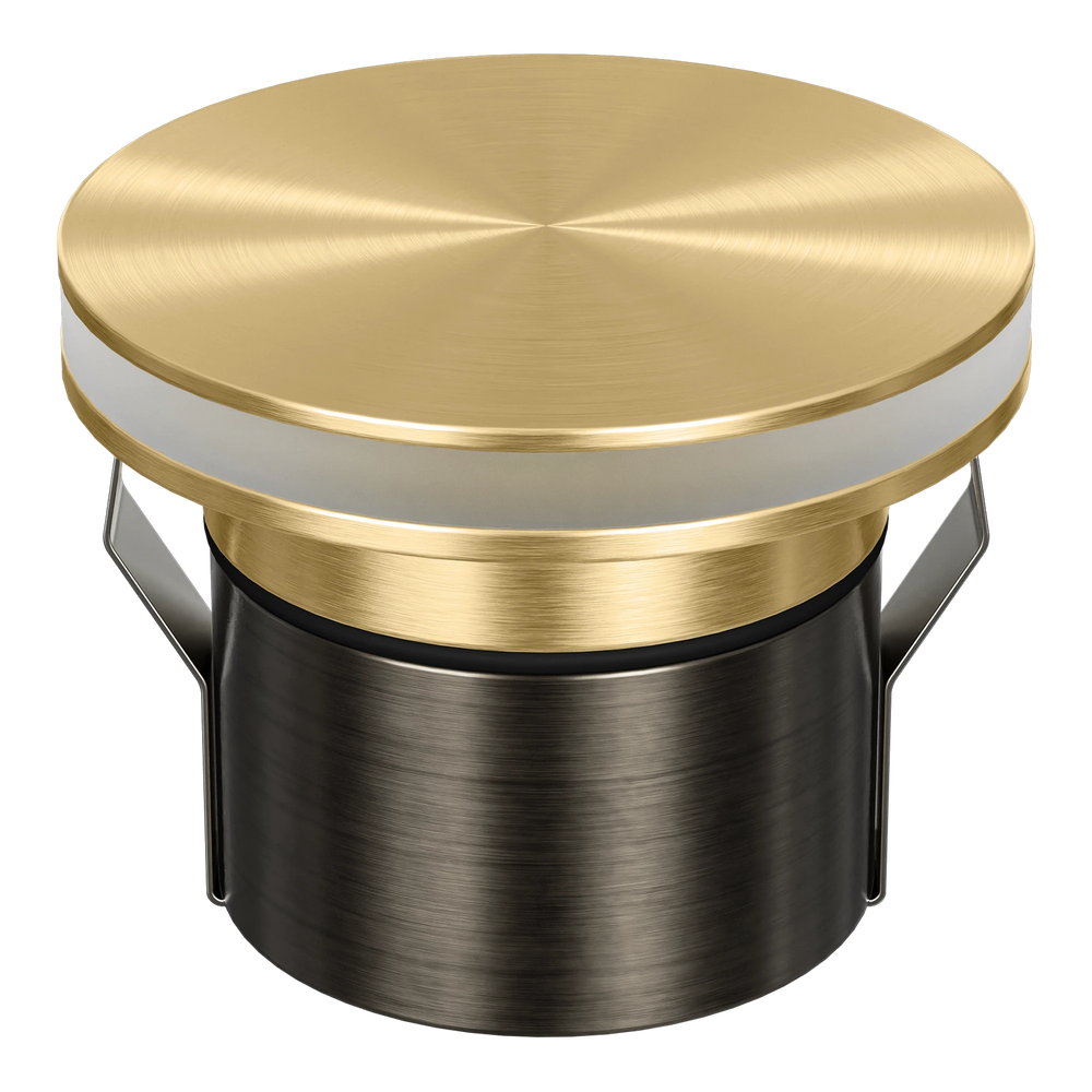 EMIT-85-HALO Halo Tri-Colour/RGBW Inground & Deck Light Brushed Brass INGROUND LIGHT