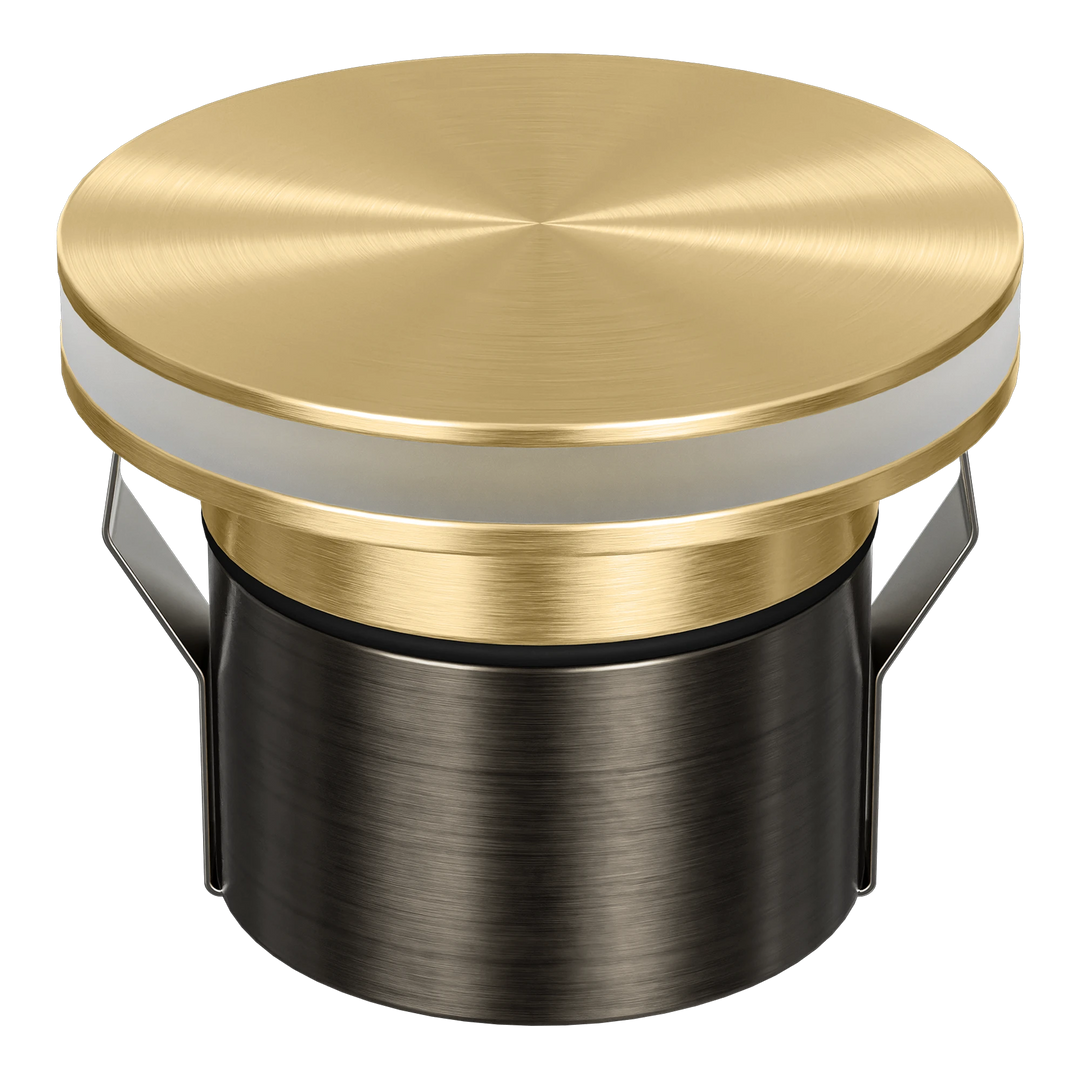 EMIT-85-HALO Halo Tri-Colour/RGBW Inground & Deck Light Brushed Brass INGROUND LIGHT