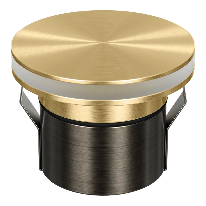 EMIT-85-HALO Halo Tri-Colour/RGBW Inground & Deck Light Brushed Brass INGROUND LIGHT