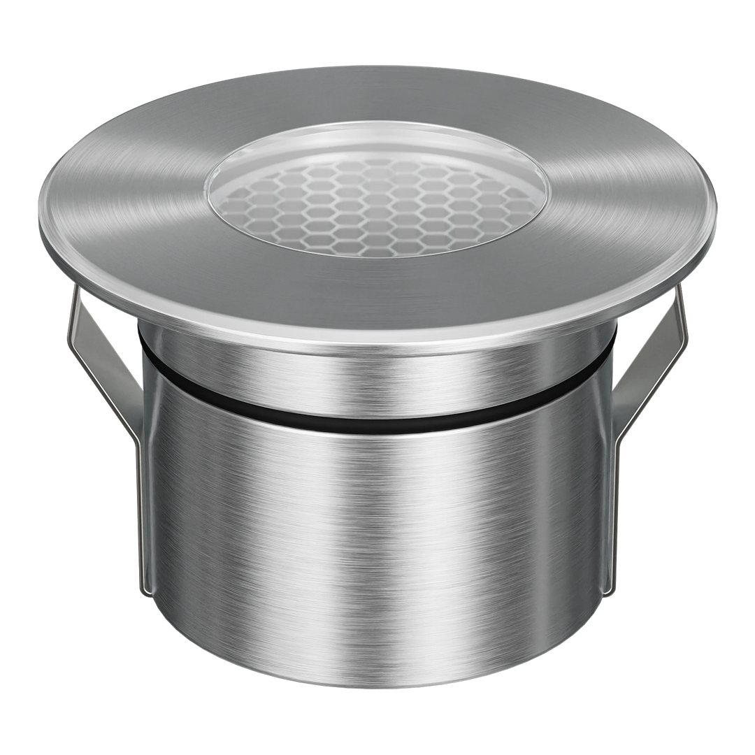 EMIT-85-RO Round Open Tri-Colour/RGBW Inground & Deck Light Stainless Steel INGROUND LIGHT