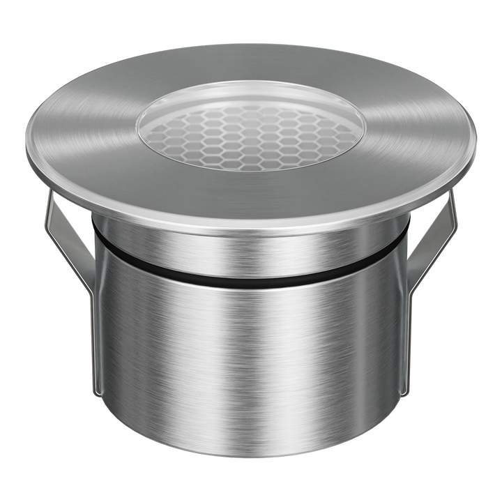 EMIT-85-RO Round Open Tri-Colour/RGBW Inground & Deck Light Stainless Steel INGROUND LIGHT
