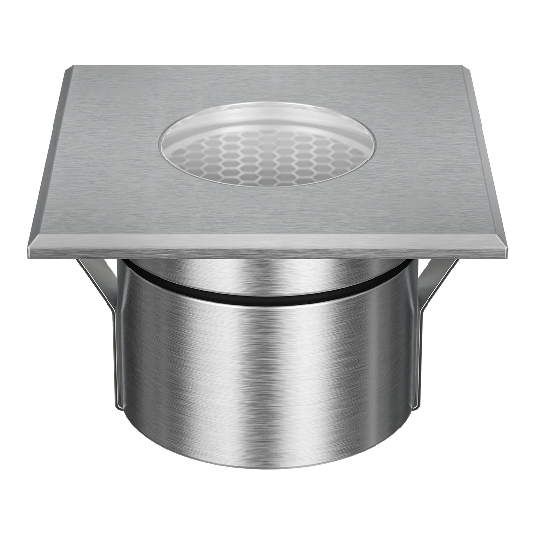 EMIT-85-SO Square Open Tri-Colour/RGBW Inground & Deck Light Stainless Steel INGROUND LIGHT