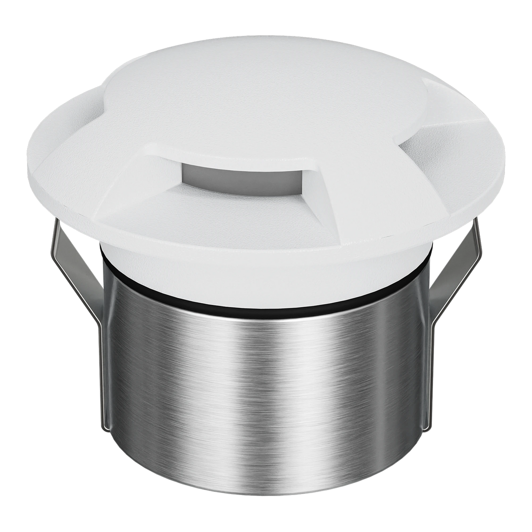EMIT-85-4-WAY 4-Way Tri-Colour/RGBW Inground & Deck Light White INGROUND LIGHT