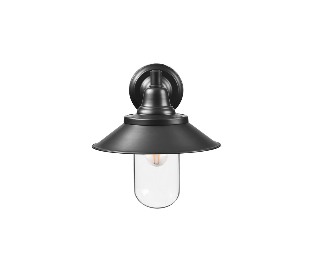 EPPING BRASS-GLASS EXTERIOR FORGED WALL LIGHT