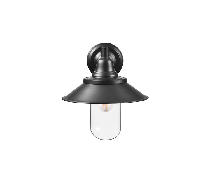 EPPING BRASS-GLASS EXTERIOR FORGED WALL LIGHT