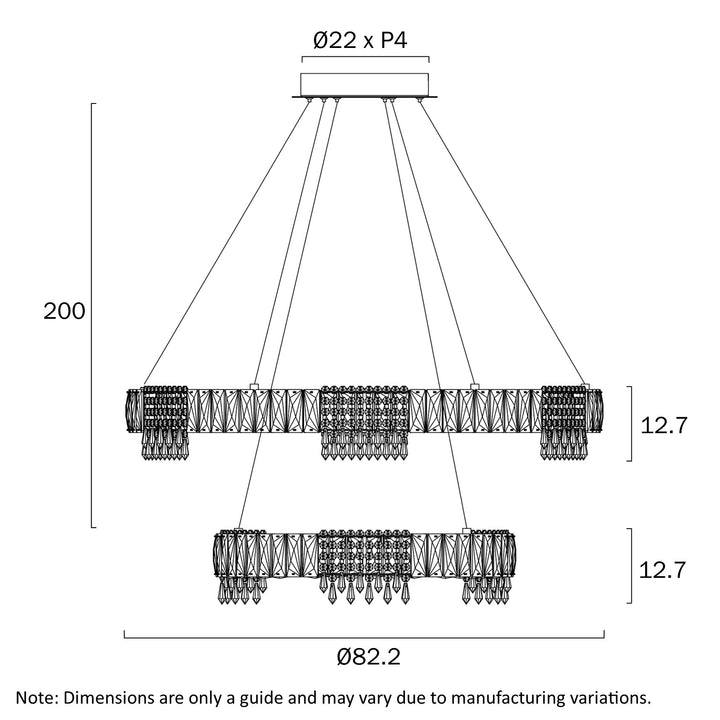 ERIKA 2 TIER PENDANT LIGHT Pendant