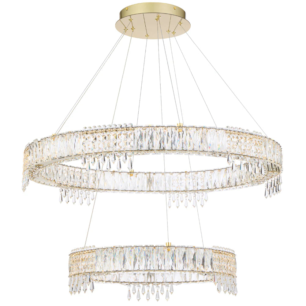 ERIKA 2 TIER PENDANT LIGHT Gold Pendant