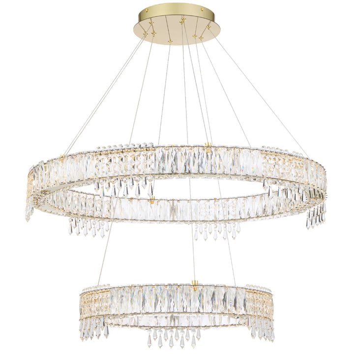 ERIKA 2 TIER PENDANT LIGHT Gold Pendant
