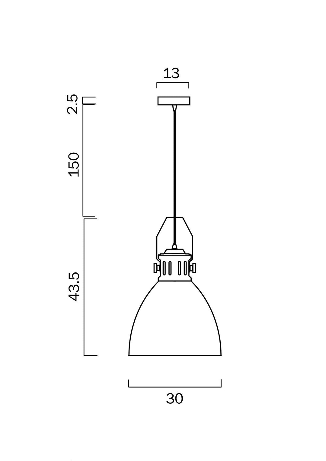 TELBIX FABRICA 30 PENDANT