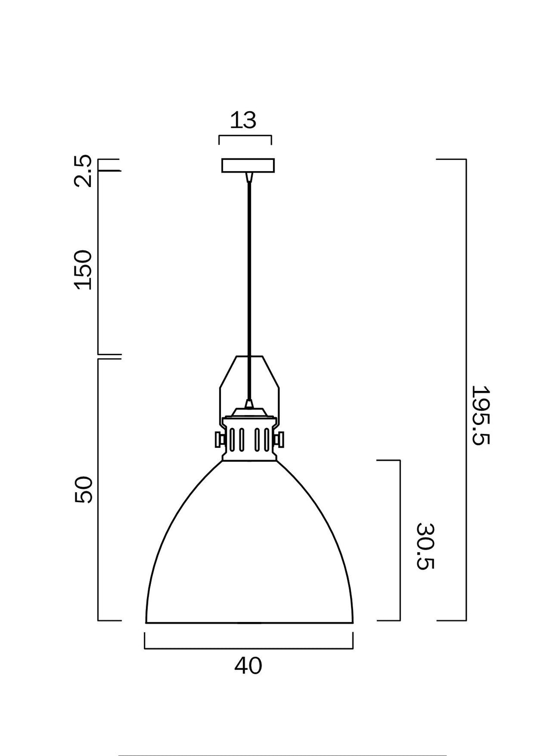 TELBIX FABRICA 40 PENDANT