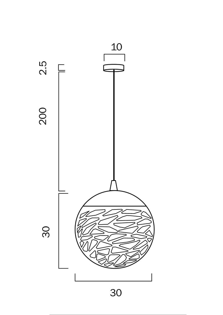 TELBIX FARINA 30 BALL PENDANT