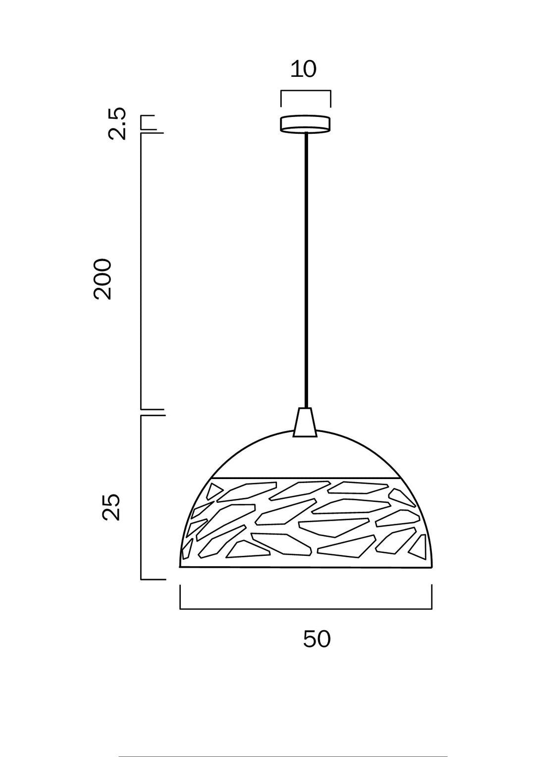 TELBIX FARINA 50 PENDANT