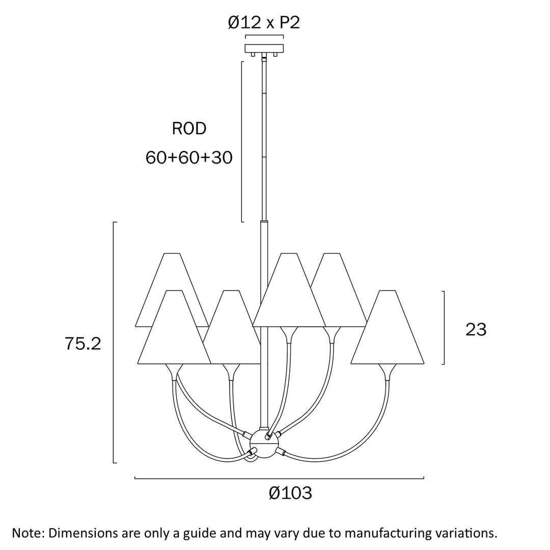 FARNIX 6 LIGHT PENDANT