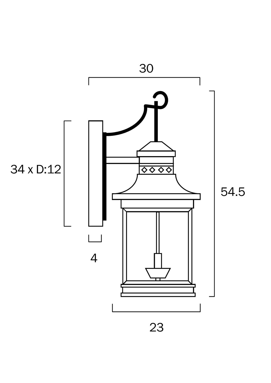 FERGUS EXTERIOR WALL LIGHT