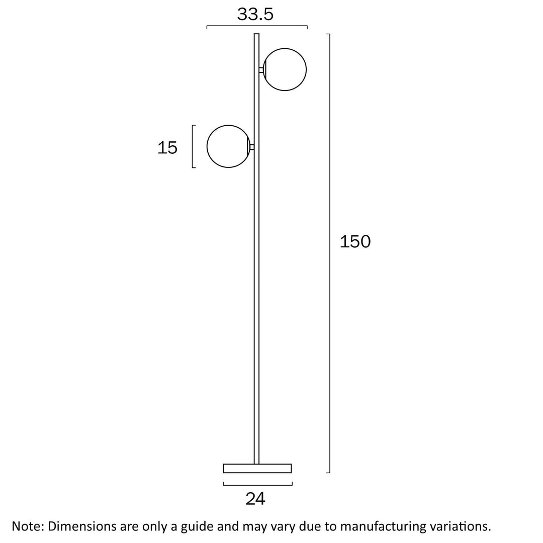 TELBIX FIGARO 2 LIGHTS FLOOR LAMP