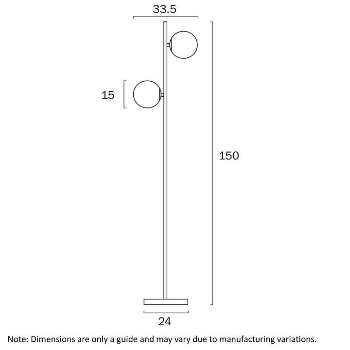 TELBIX FIGARO 2 LIGHTS FLOOR LAMP