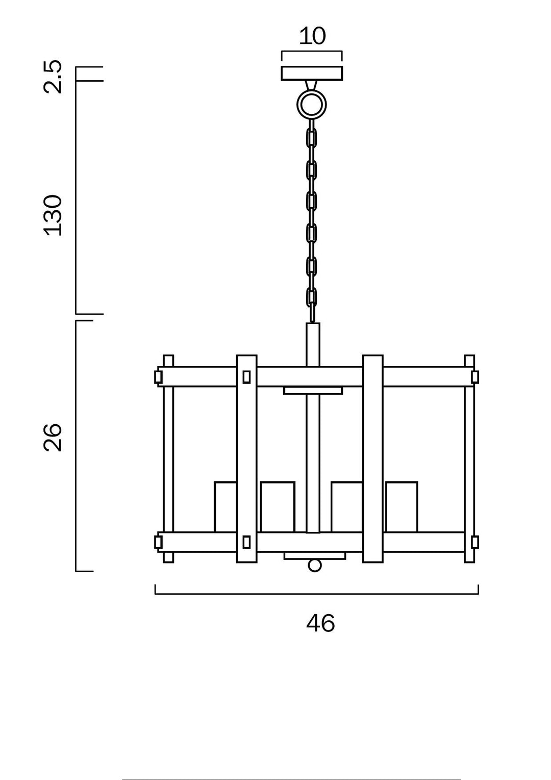 TELBIX FINLEY 46 PENDANT