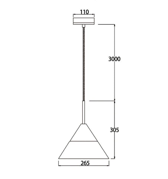 FINN: Scandinavian Blonde Wood & Opal Glass Long/Medium/wide Cone Pendant Light Pendant
