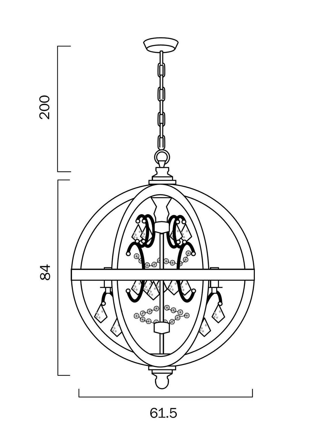 TELBIX FLORIN 5 PENDANT