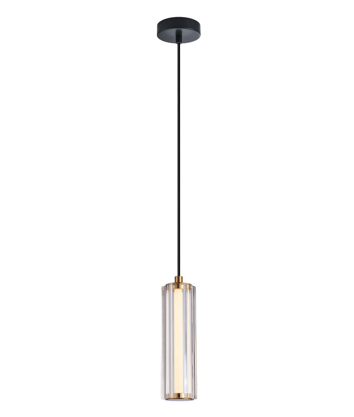 FRECCIA: Interior LED Tri-CCT Glass with Curve Cylinder Pendant Lights