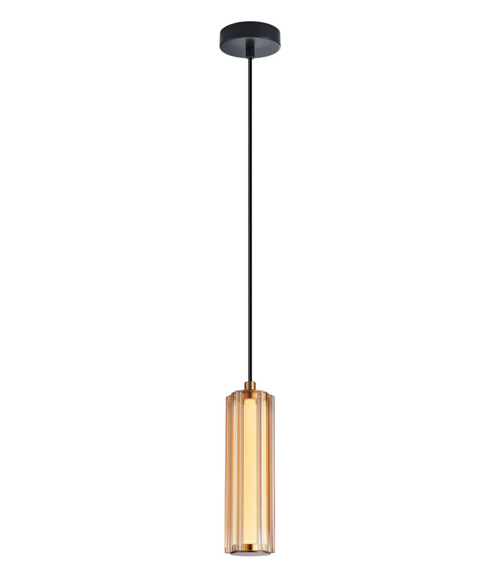 FRECCIA: Interior LED Tri-CCT Glass with Curve Cylinder Pendant Lights