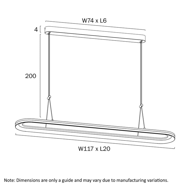 Telbix FULCRUM RECTANGLE PENDANT