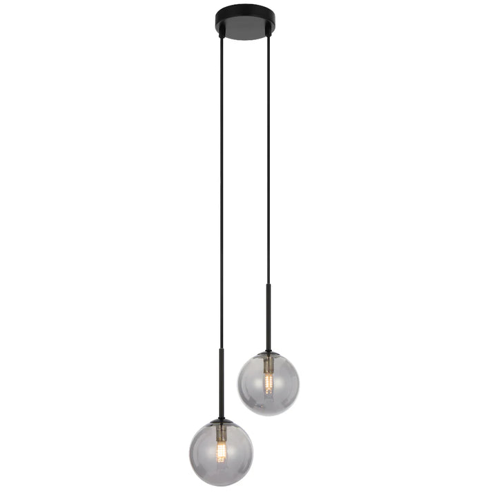 GASTON 2 LIGHT PENDANT BLACK