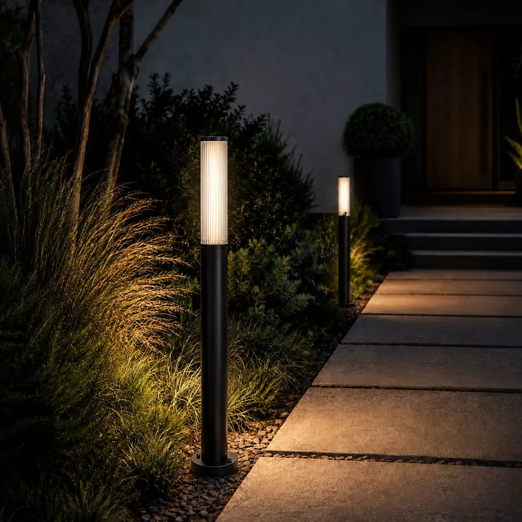 GEVET 80CM/ 230cm EXTERIOR LED BOLLARD LIGHT