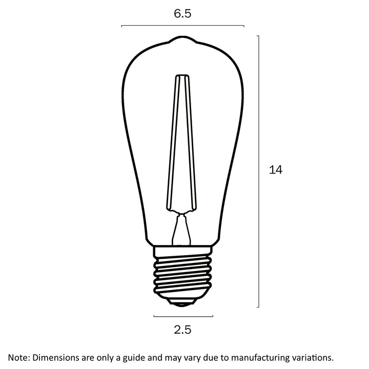 E27 2w LED PILOT GLOBE NON-DIM