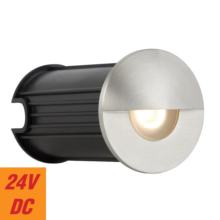 HALON BRASS STEP LIGHT Stainless Steel step light