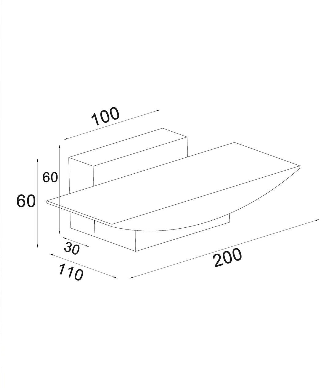 HELSINKI: City Series LED Tri-CCT Interior Curved Up/Down Dimmable Wall Light